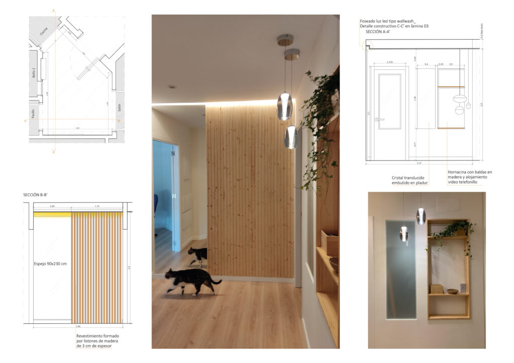 Planos básicos de decoración y fotos de la realización