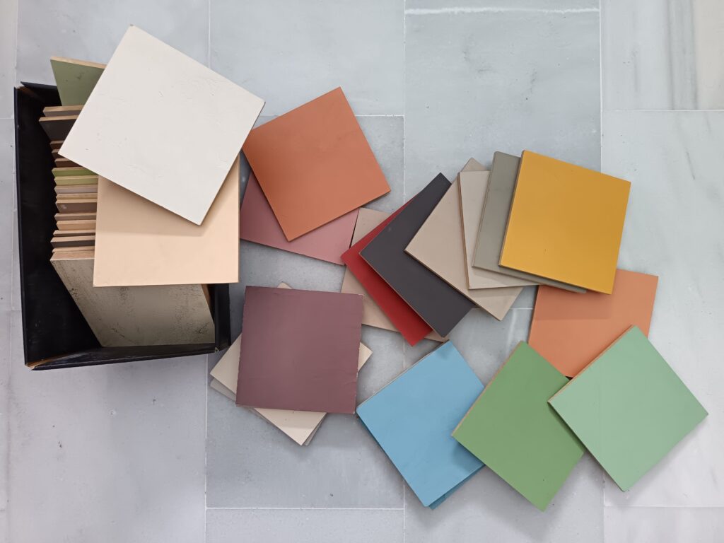 Muestra de colores de microcemento